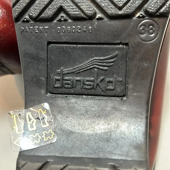 Dansko Deep Red sz 38 (8) Clogs Women’s - Picture 6 of 6